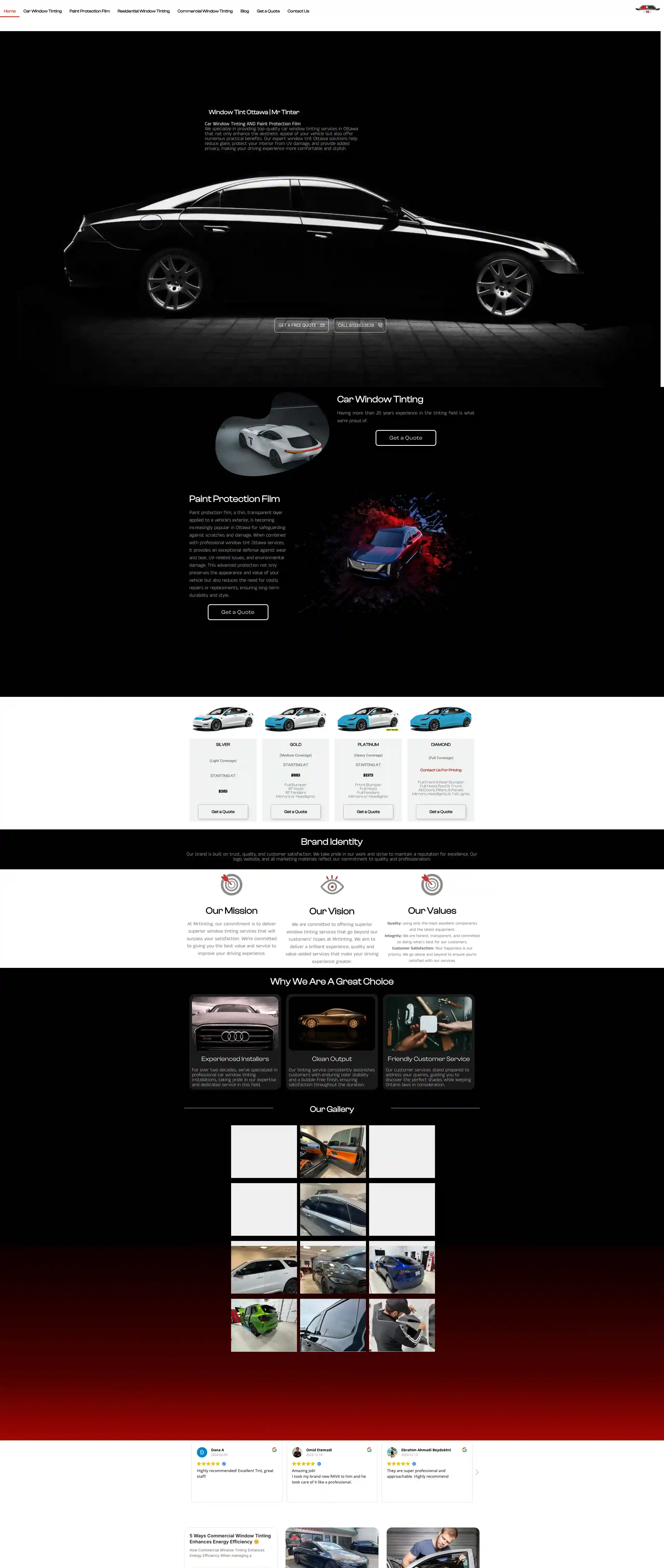 Website built for MrTinter