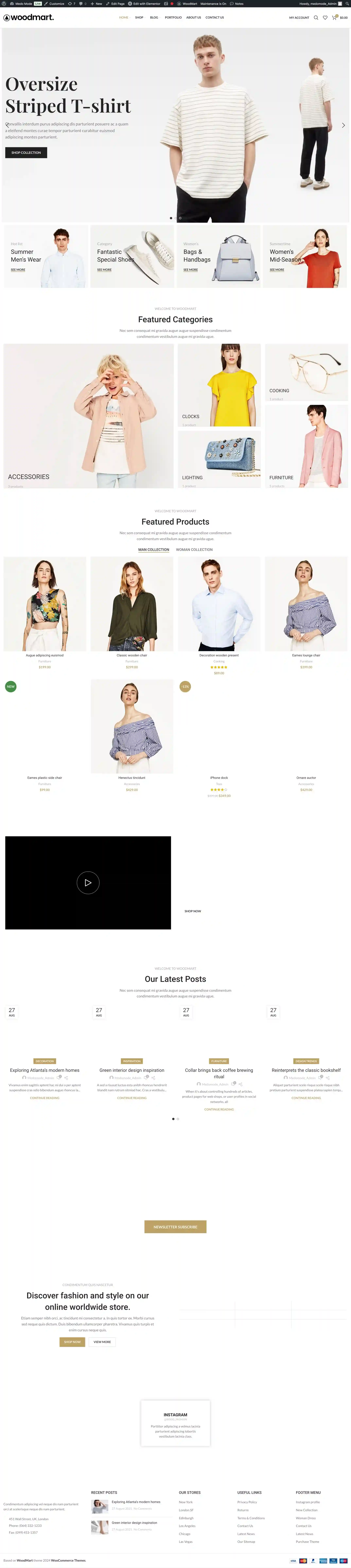 Website built for themedomode.com