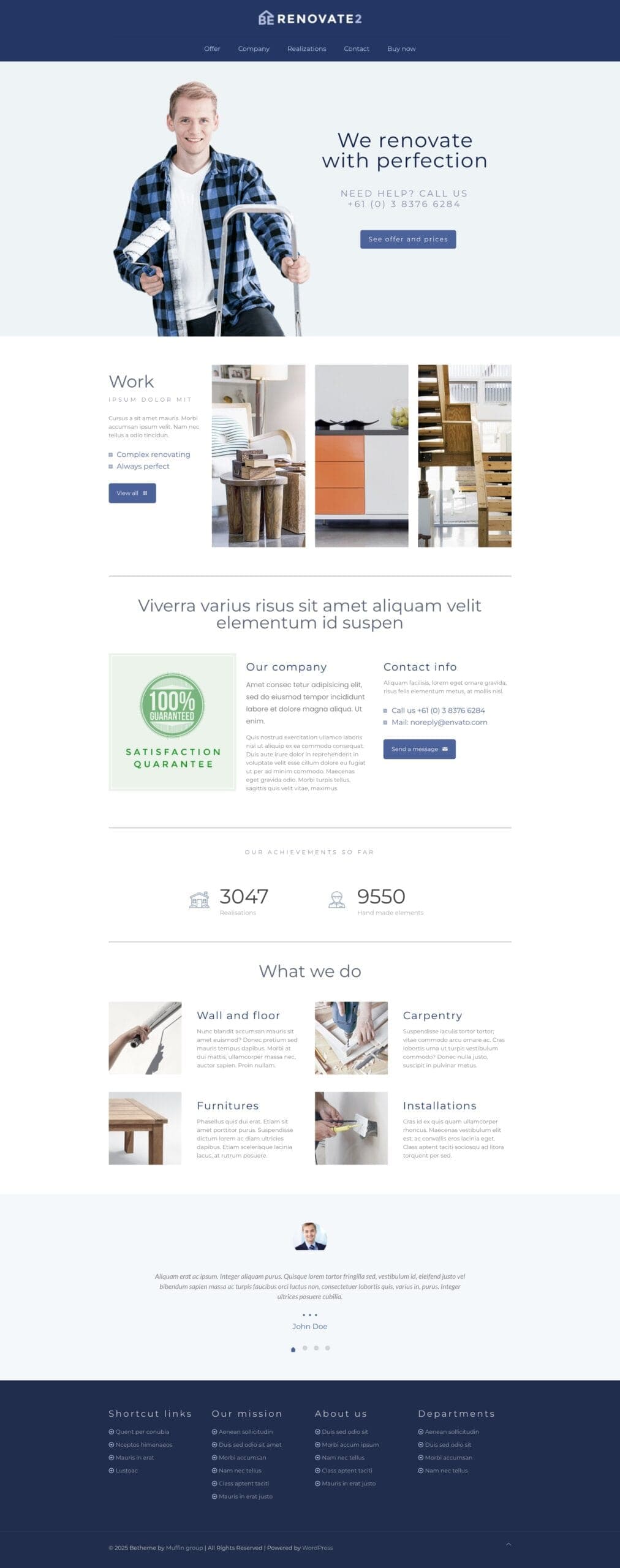 Renomont website design