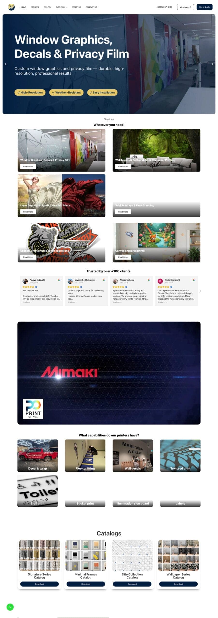 BoldWall website design